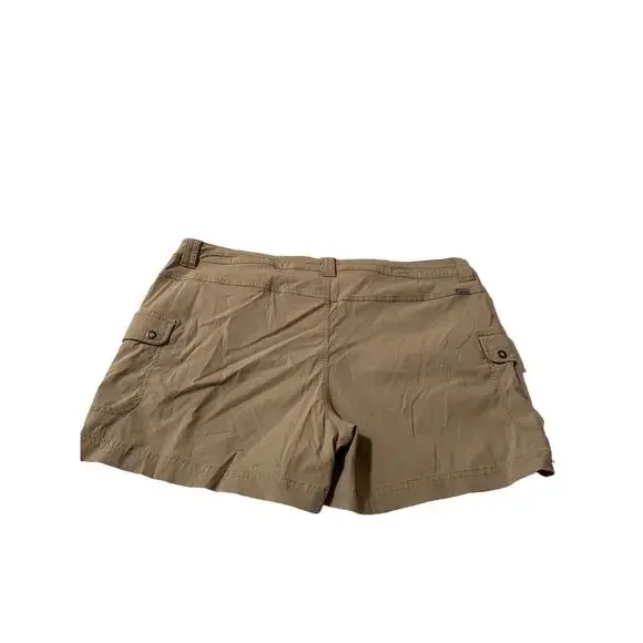 Eddie Bauer Cargo Shorts Womens 14 Outdoor Hiking Casual Stretch Mid Rise Khaki - Picture 4 of 10